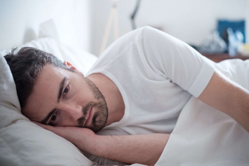 man with anxiety disorder